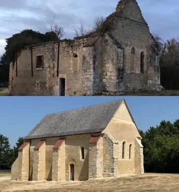 Visite d'une Chapelle templière entièrement restaurée