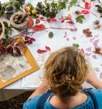 Démonstrations autour des couleurs végétales par l'artiste Julia Paget-Teixeira au musée de Vierzon