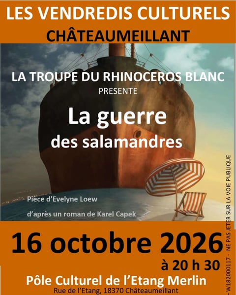 La guerre des salamandres par la Cie du Rhinocéros Blanc